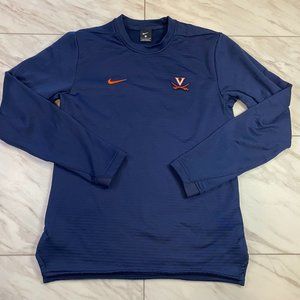 Nike University of Virginia Cavaliers Pullover Sweatshirt Crewneck Blue Small S